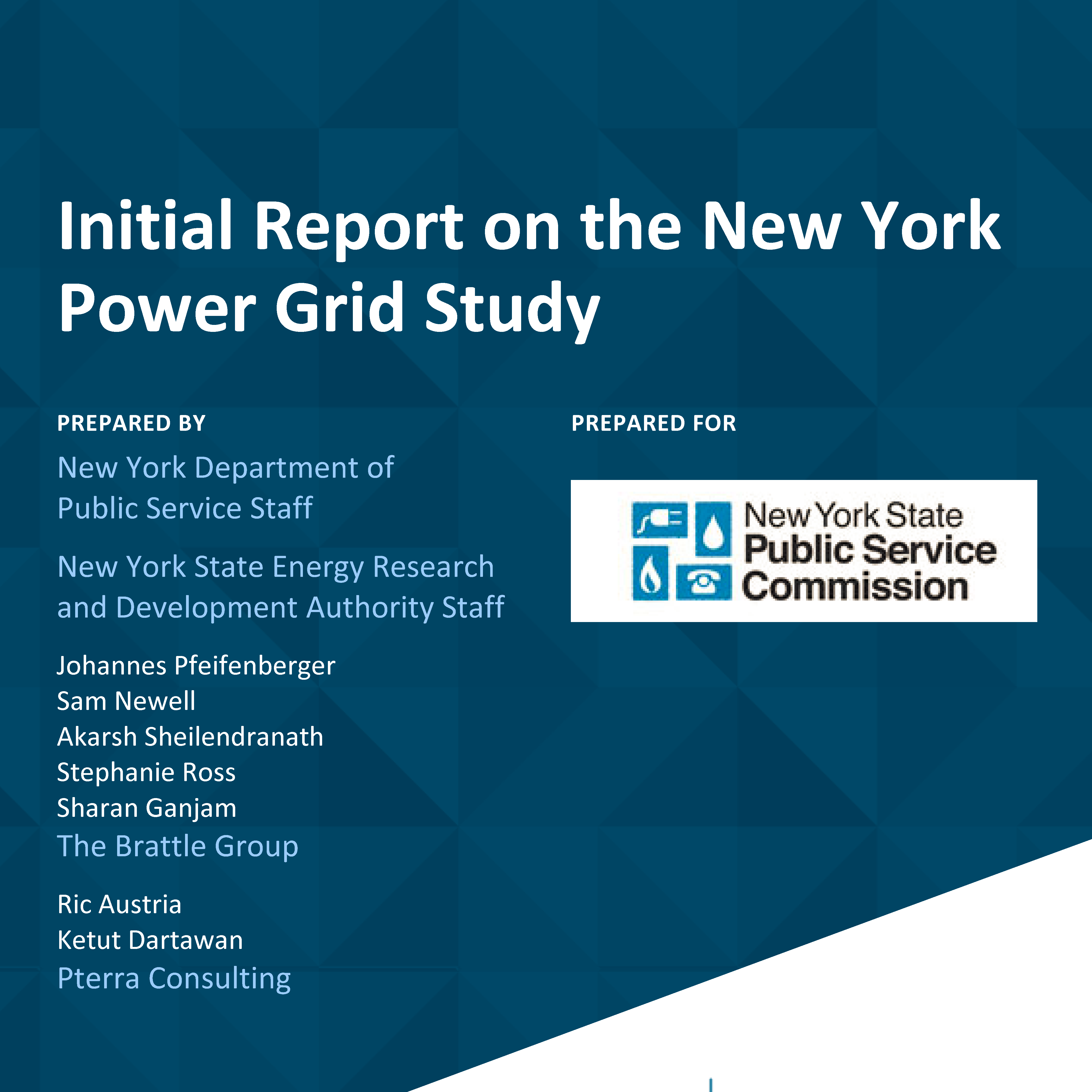 Initial Power Grid Study to Achieve New York’s Renewable Energy Targets