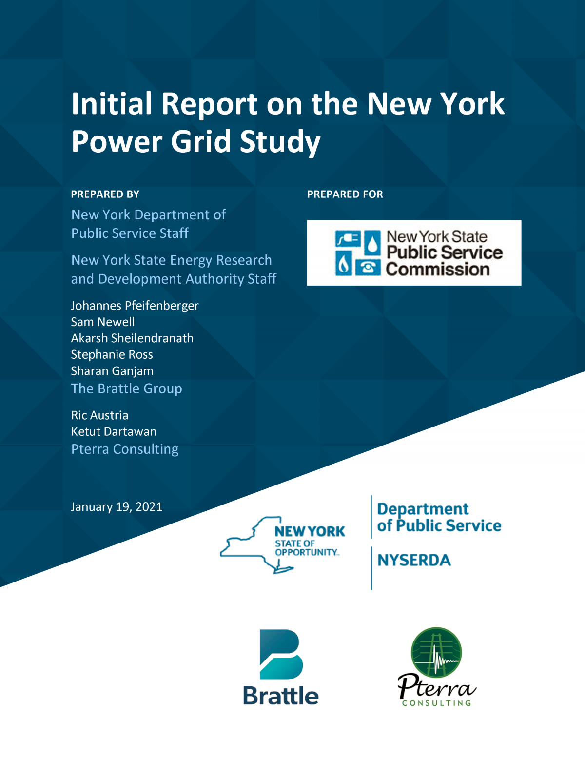 Initial Power Grid Study to Achieve New York’s Renewable Energy Targets
